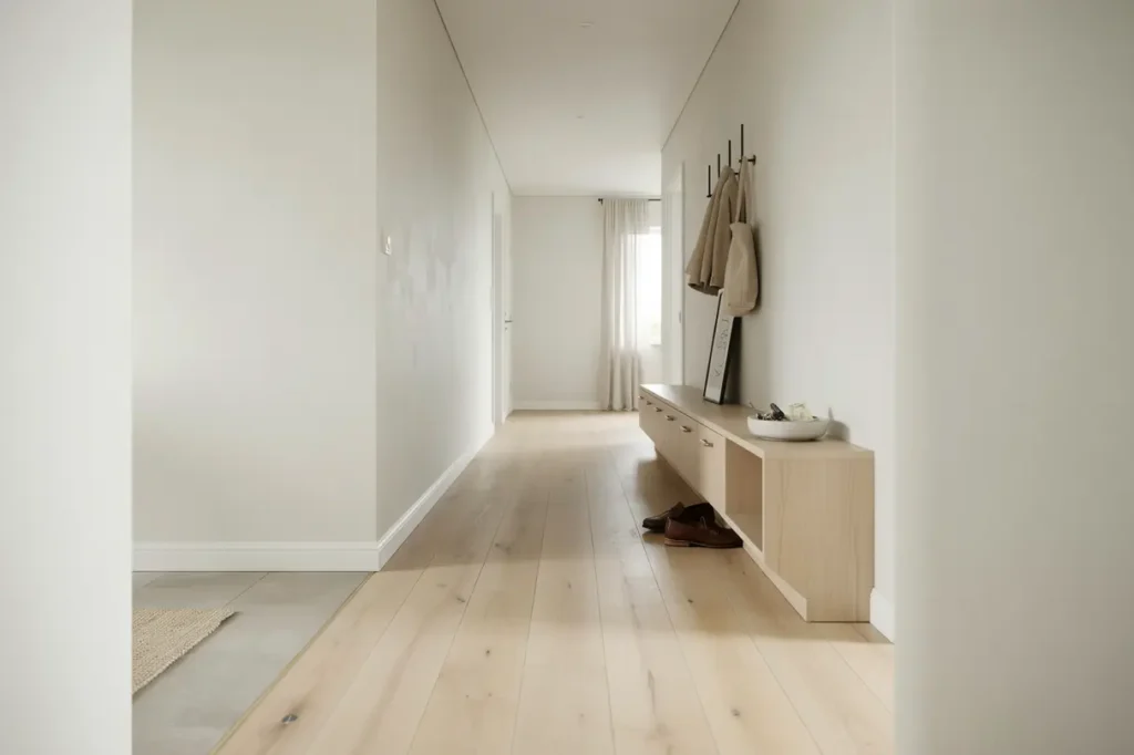 hallrenovering med klinker snickerier och belysning i majorna g teborg
