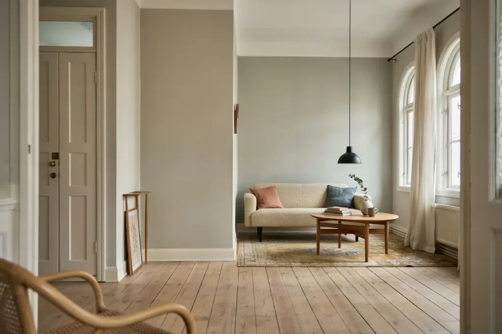 inv ndig renovering av sekelskiftesl genhet med slipning och m lning